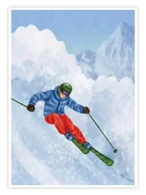 Ski-Poster-'Edge-of-the-Slope'-titelbild