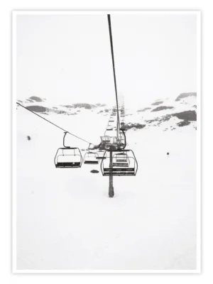 Ski Poster "Silent Lift"