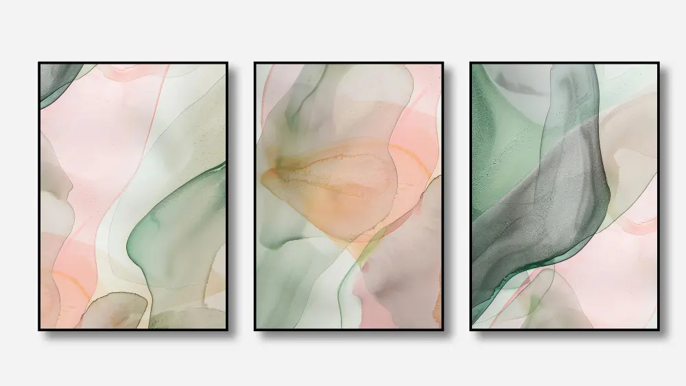 Mehrere Wandbilder miteinander kombinieren 6 Farben und Kontraste richtig einsetzen