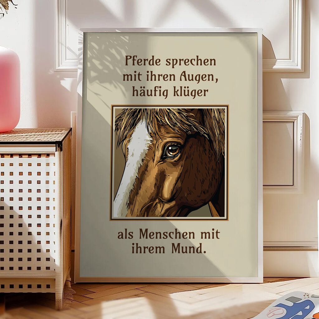 Pferde Poster “Die Sprache der Pferde”