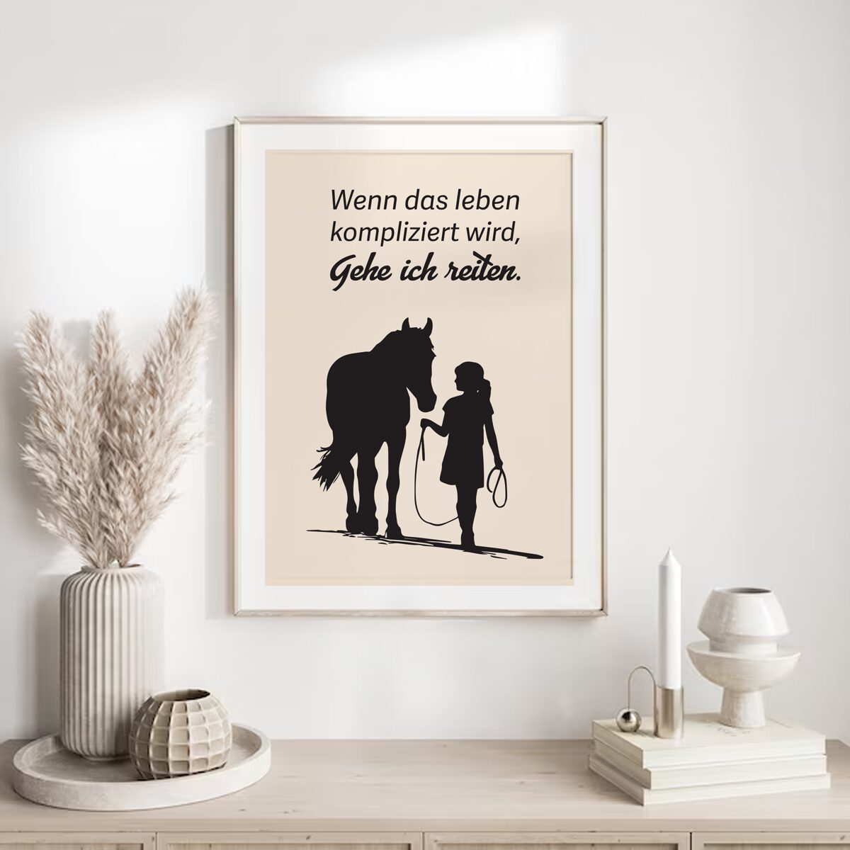 Pferde Poster “Wenn das Leben kompliziert wird”