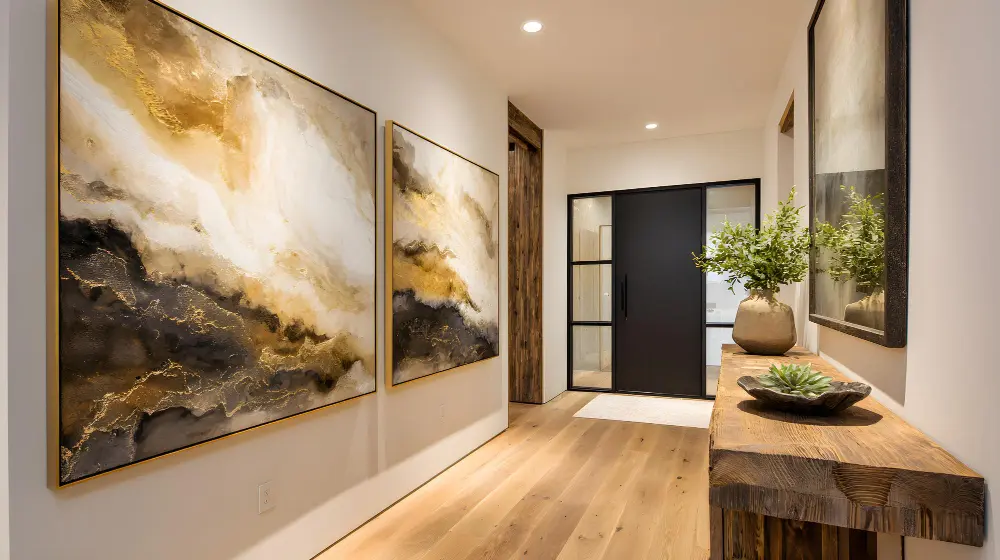 Mehrere Wandbilder miteinander kombinieren 3 Reihenhängung