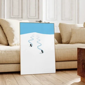 Ski Poster Silent Lines13-A1-2