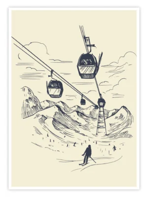 Ski-Poster-'Alpine-Lines'-titelbild