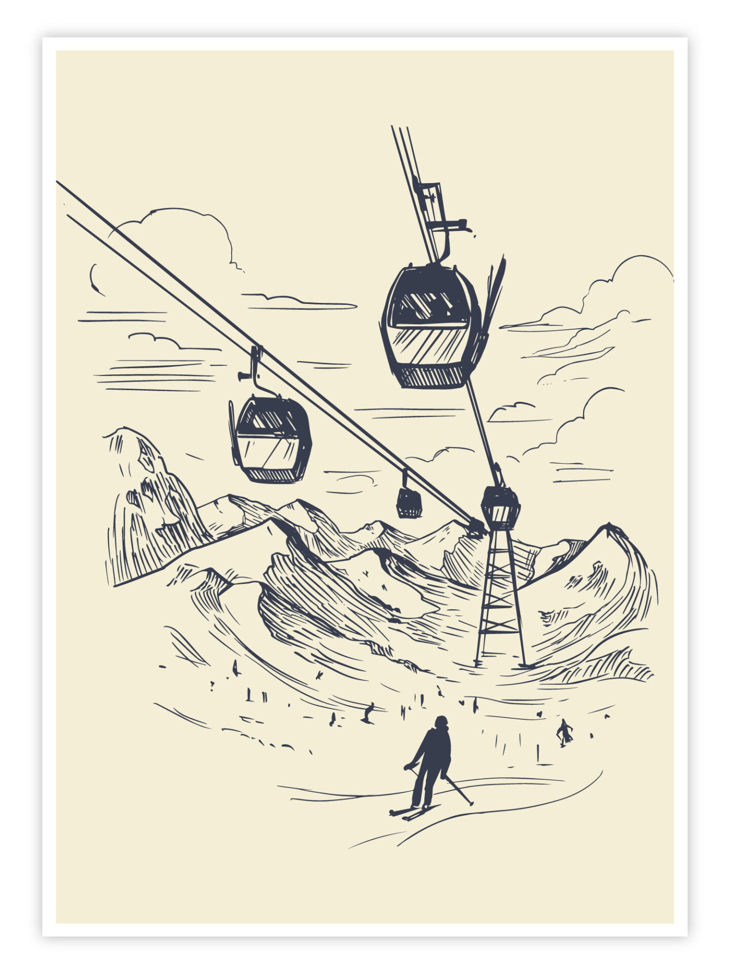 Ski-Poster-'Alpine-Lines'-titelbild