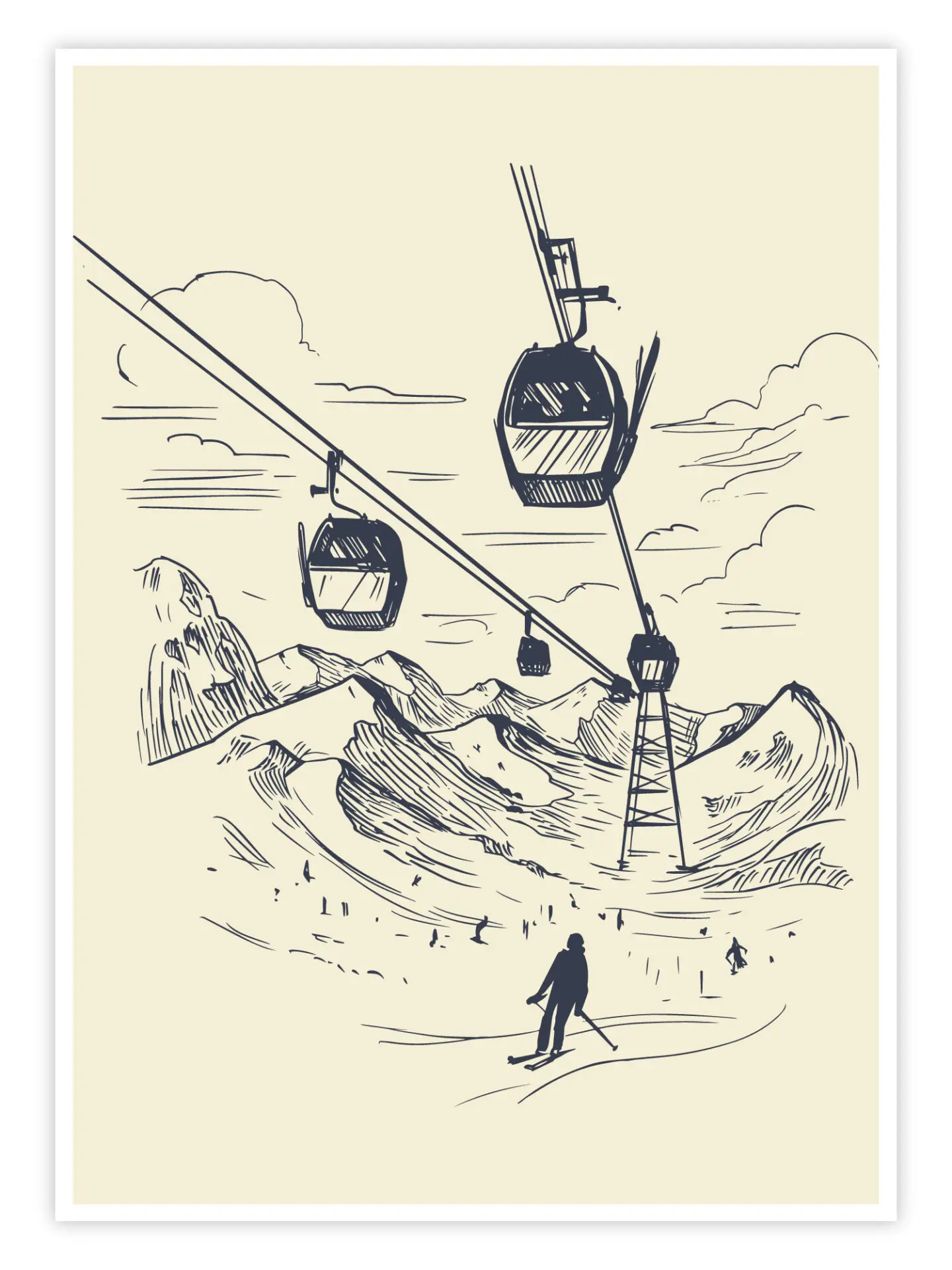 Ski-Poster-'Alpine-Lines'-titelbild