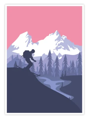 Ski-Poster-'Mountain-Flow'-titelbild