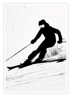 Ski Poster "Silent Carve"