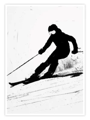 Ski Poster "Silent Carve"