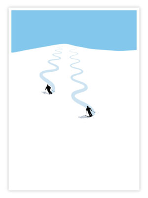 Ski Poster "Silent Lines"