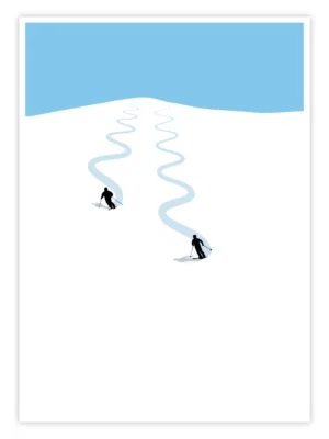 Ski Poster "Silent Lines"