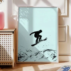 Snowboard Poster „Alpine Air“