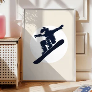 Snowboard Poster „Peak Jump“