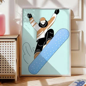 Snowboard Poster „Air Glide“