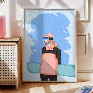 Snowboard Poster „Snow Muse“