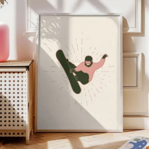 Snowboard Poster „Gravity Spin“