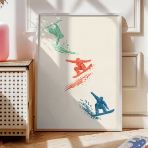 Snowboard Poster „Trick Flow"