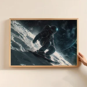 Snowboard Poster „Cosmic Ride“