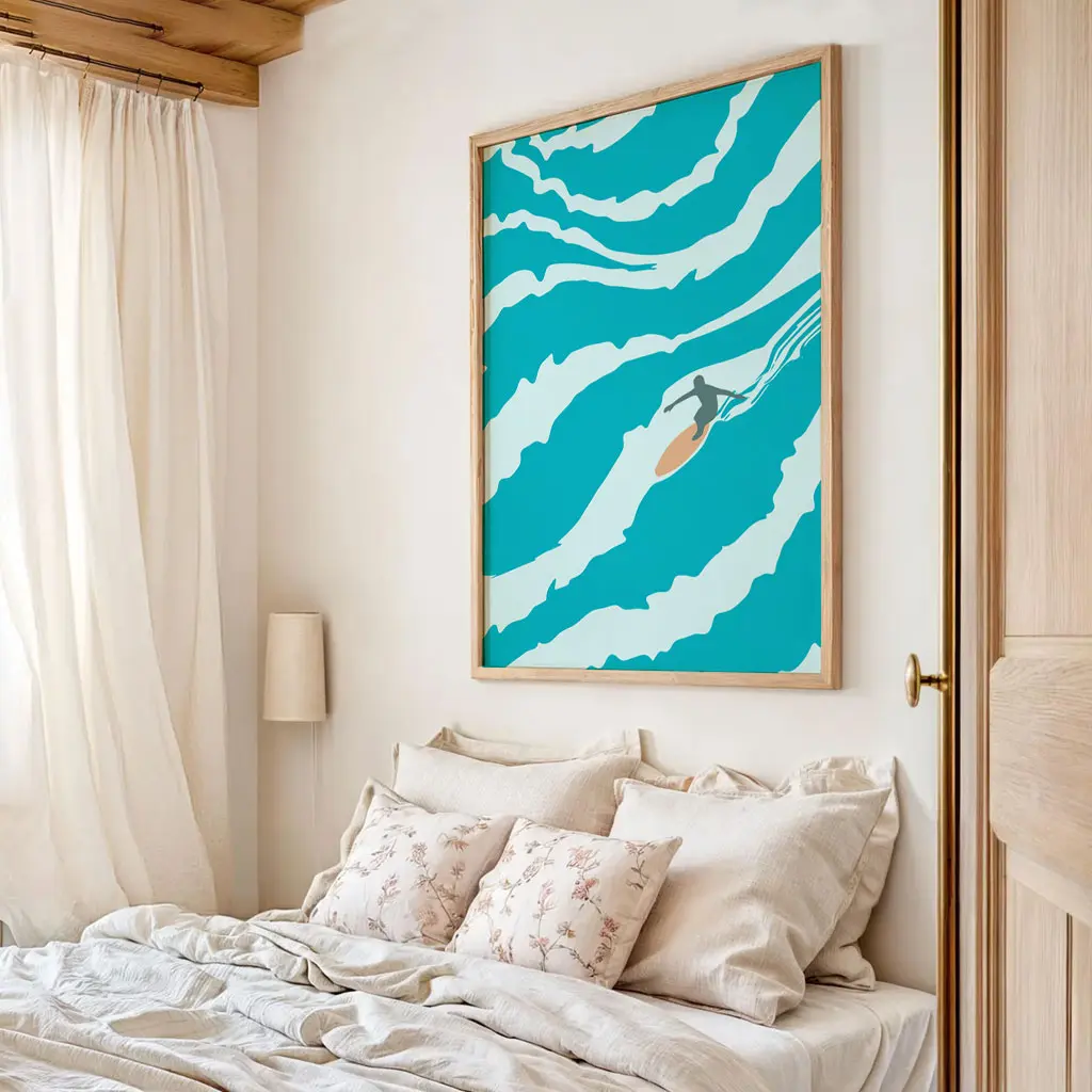 Surf Poster „Turquoise Wave Ride“ 4 Surf Poster „Turquoise Wave Ride“ – Bild 4