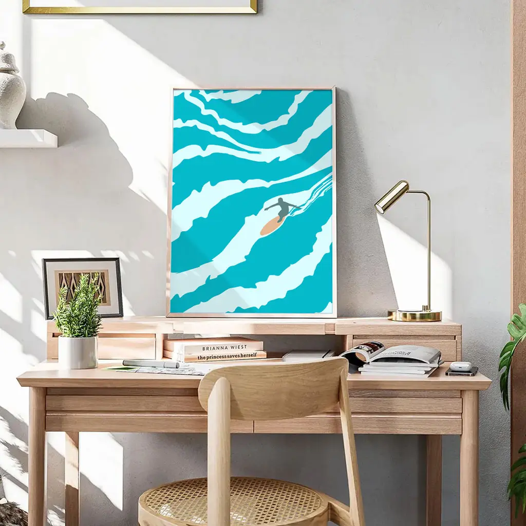 Surf Poster „Turquoise Wave Ride“ 6 Surf Poster „Turquoise Wave Ride“ – Bild 6