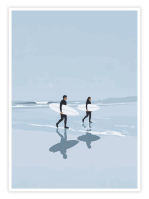 Surf Poster „Morning Surf Walk“