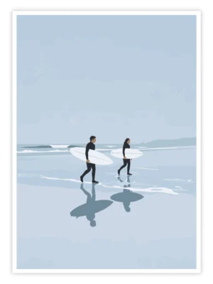 Surf Poster „Morning Surf Walk“