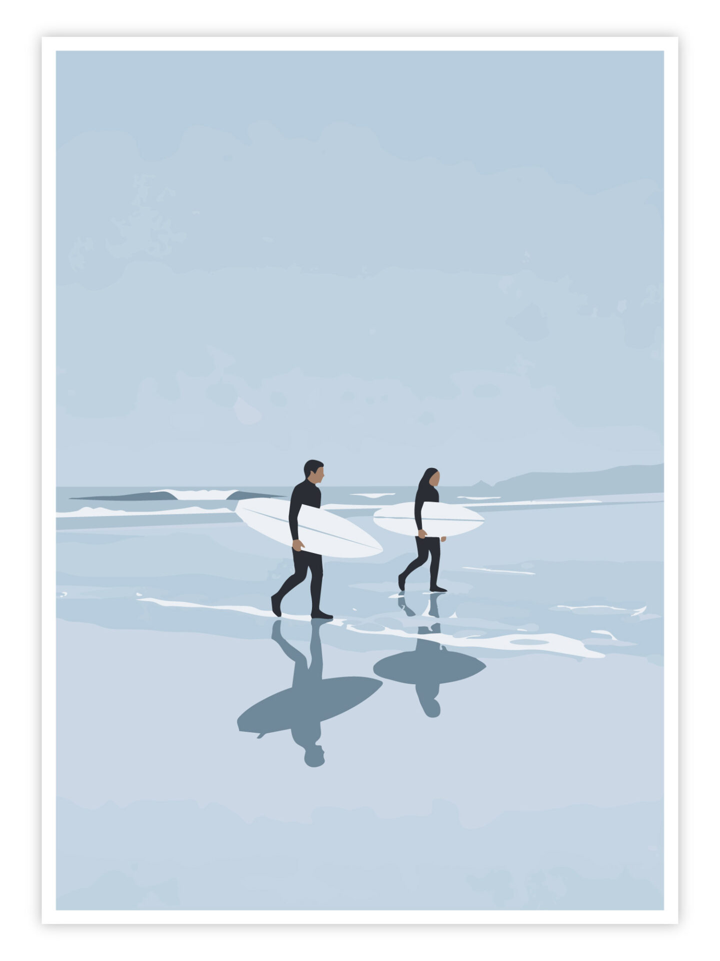 Surf Poster „Morning Surf Walk“