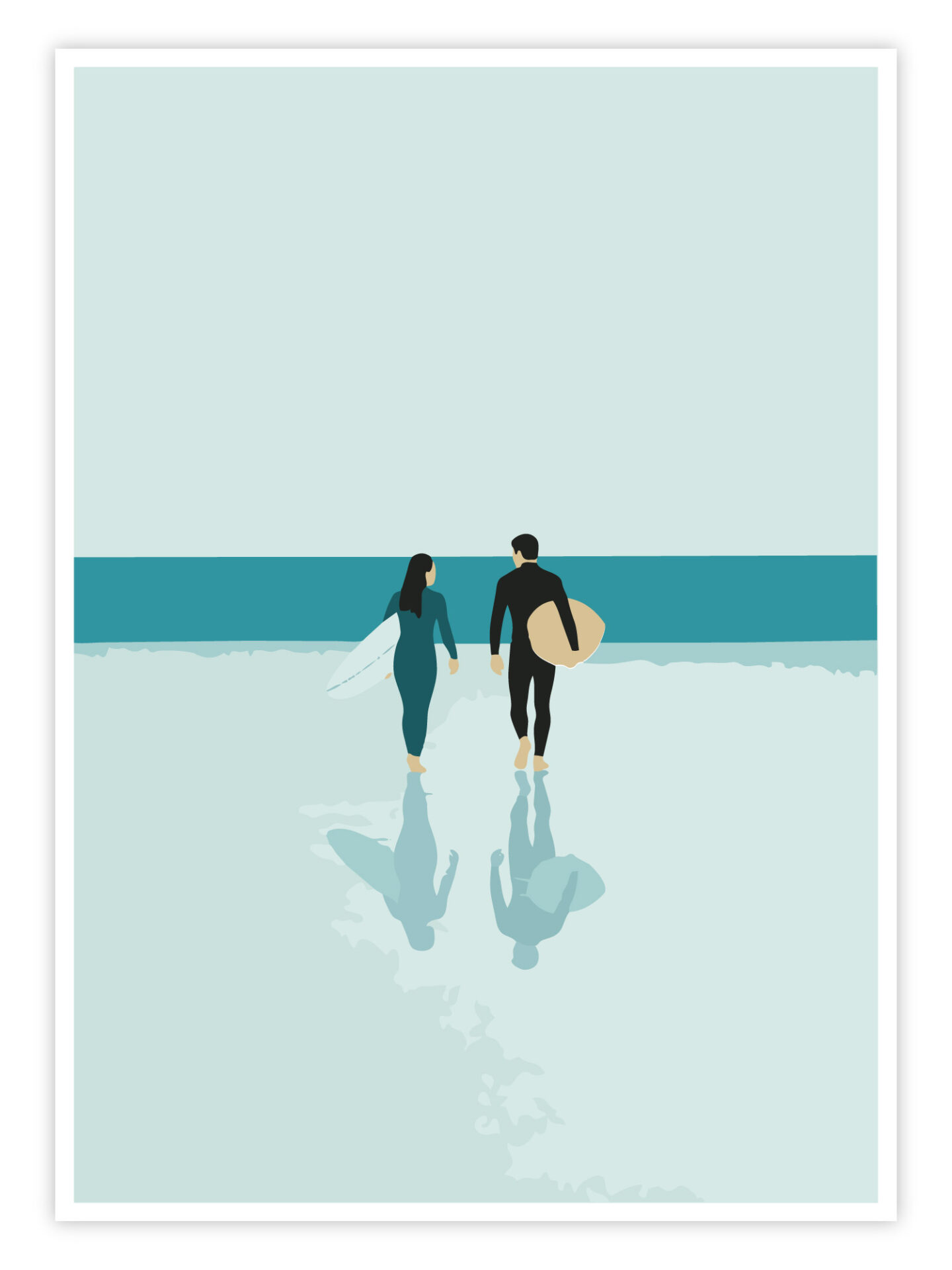 Surf Poster „Ocean Together“