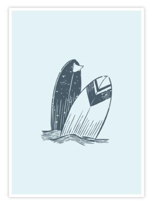 Surf Poster „Twin Boards“