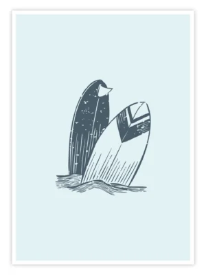 Surf Poster „Twin Boards“