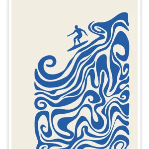 Surf Poster „Ocean Flow“