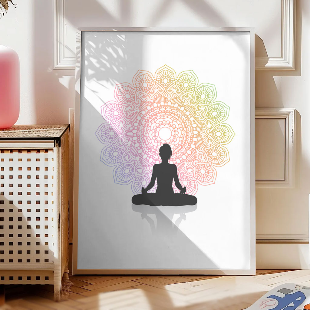Yoga Poster „Mandala Meditation“