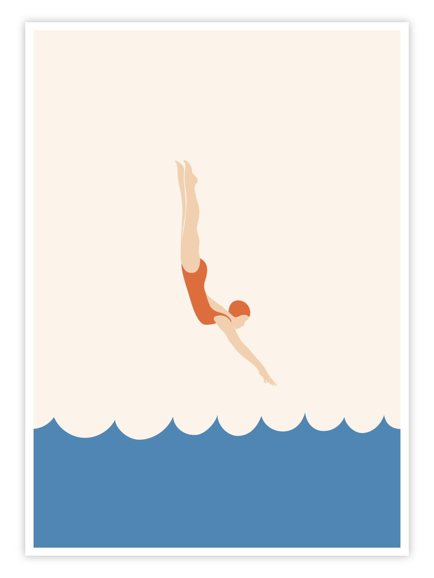 Schwimm Poster „Dive In“