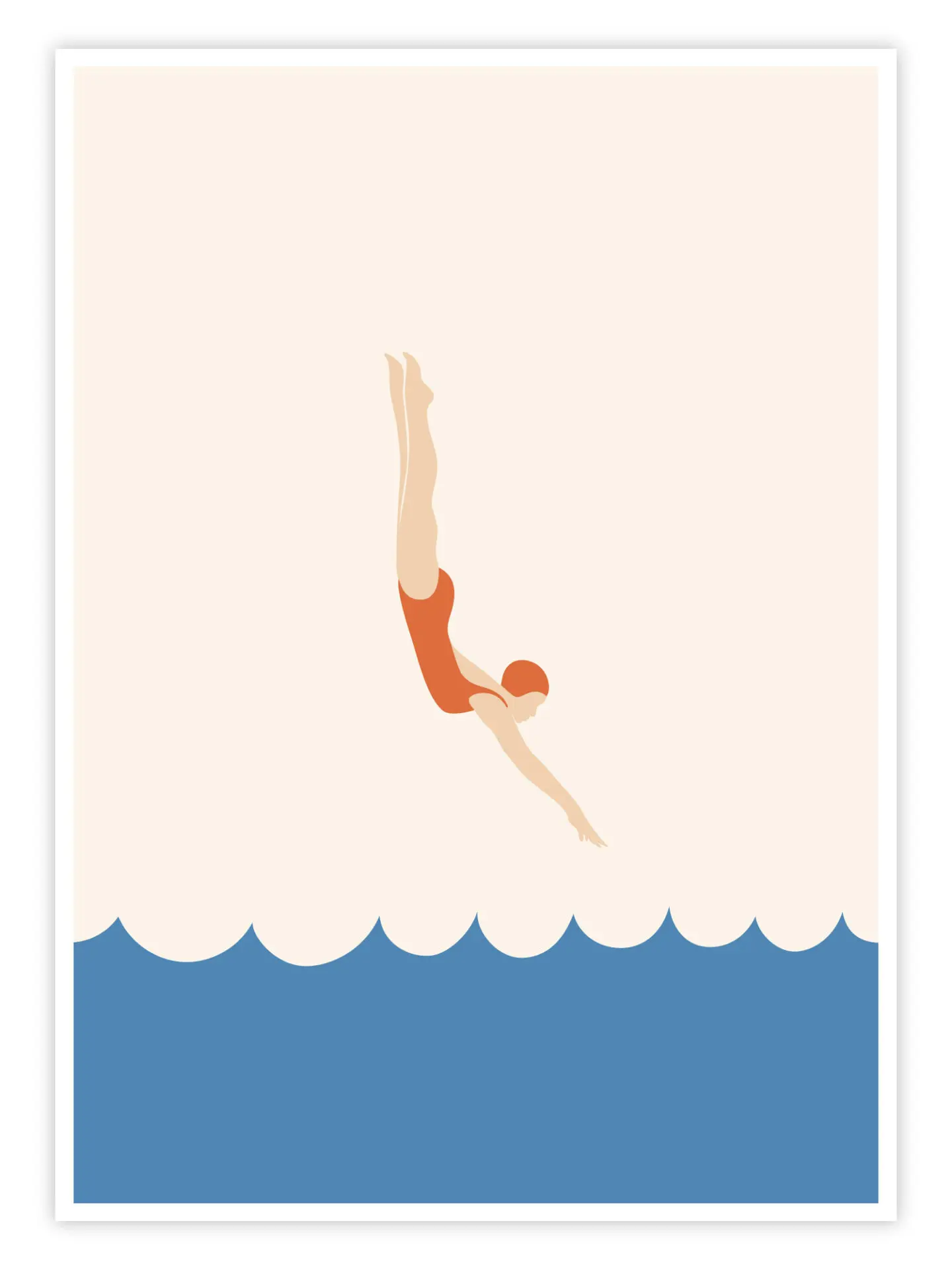 Schwimm-Poster-„Dive-In“-titelbild