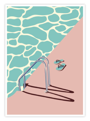 Schwimmen Poster „Poolside“-titelbild