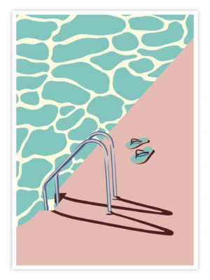 Schwimmen Poster „Poolside“-titelbild