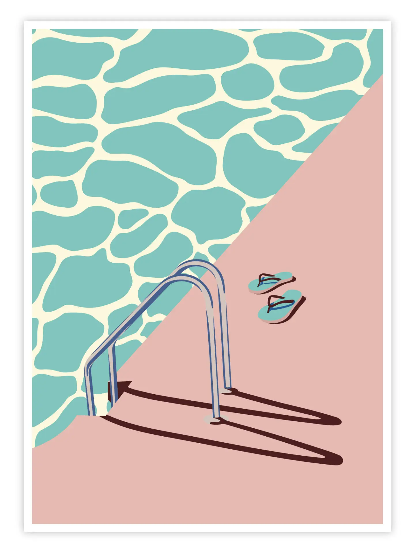 Schwimmen Poster „Poolside“-titelbild