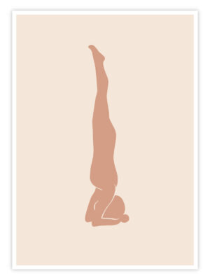 Yoga-Poster-„Headstand-Harmony“-Titelbild