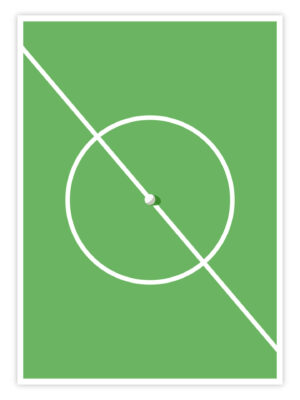 Fußball Poster „Diagonal Play“