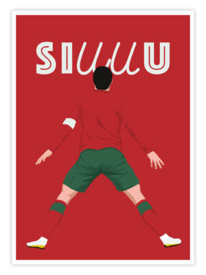 Fußball-Poster-„SIUU“-Titelbild
