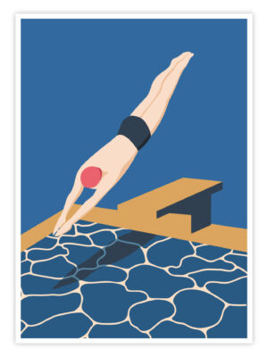 Schwimm-Poster-„Deep-Entry“-Titelbild