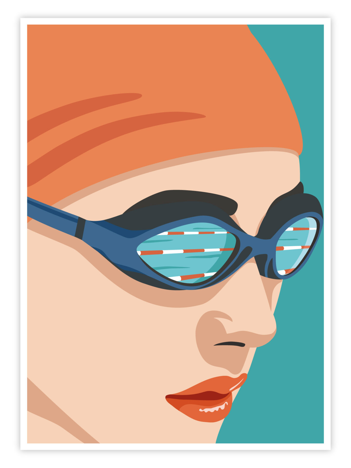 Schwimm-Poster-„Lane-Focus“-Titelbild