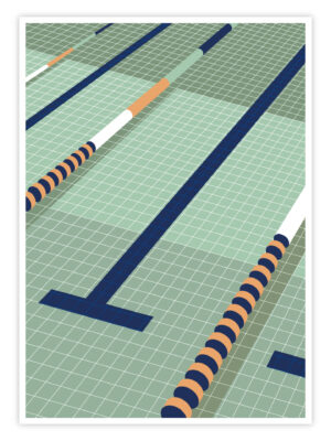 Schwimm-Poster-„Still-Lane“-Titelbild
