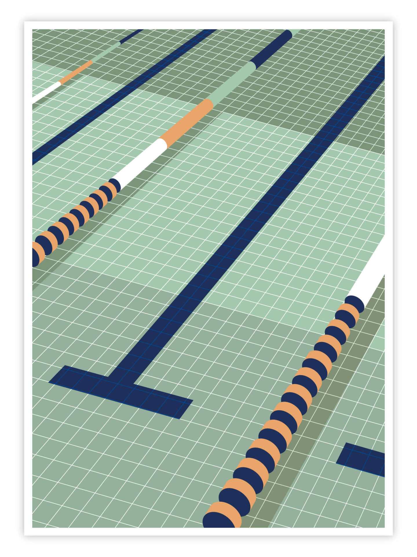 Schwimm-Poster-„Still-Lane“-Titelbild