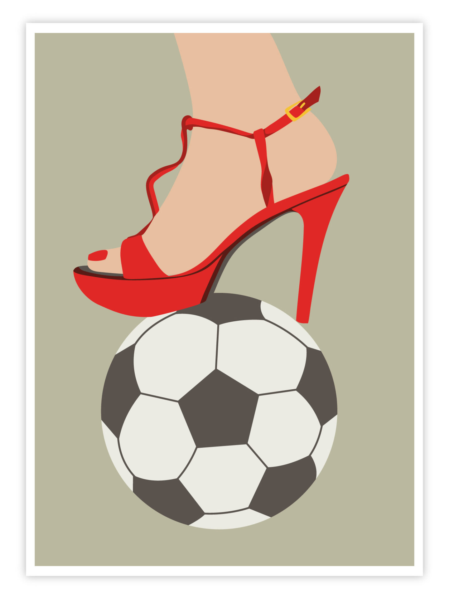 Fußball Poster „High Kick“