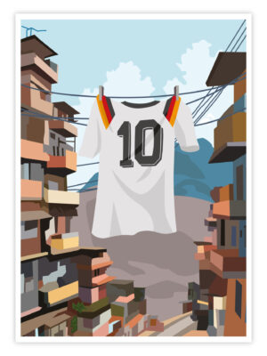 Fußball-poster-„favela-no.-10“-titelbild